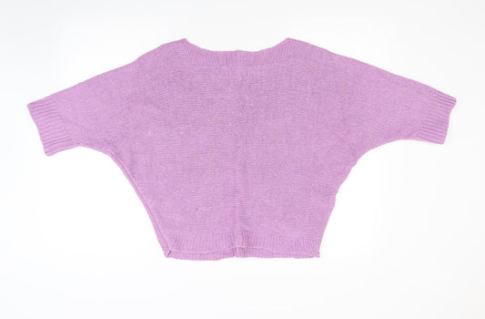 Preworn Womens Purple Knit Pullover Jumper Size M