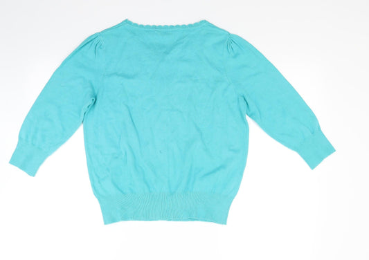 Dorothy Perkins Womens Green Knit Cardigan Jumper Size 16