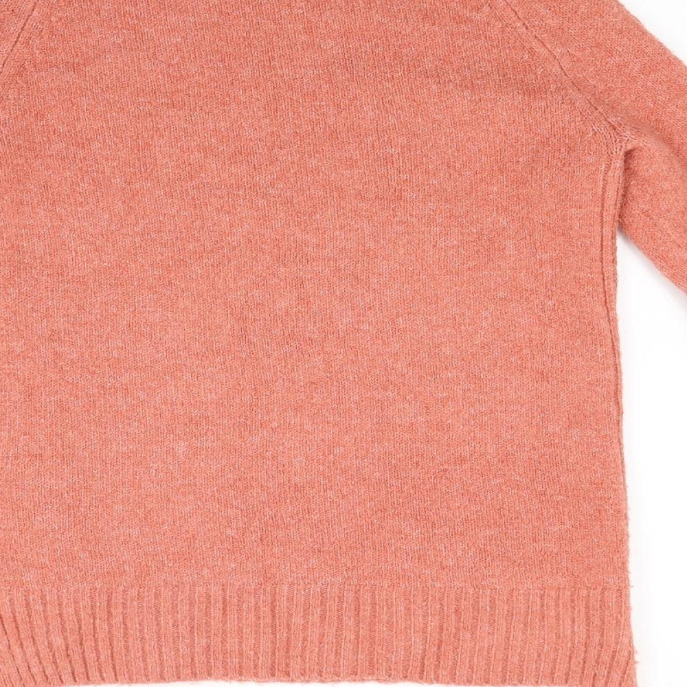 Marks and Spencer Womens Orange Knit Pullover Jumper Size XS
