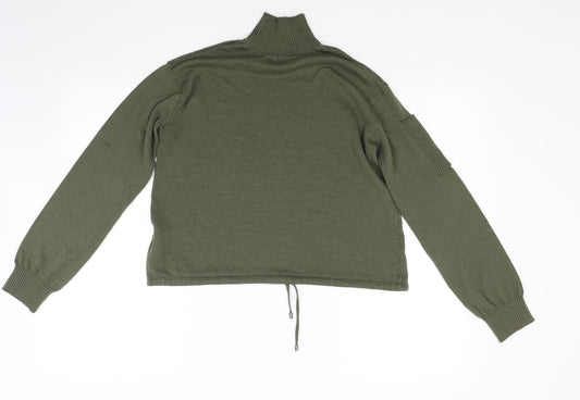 H&M Womens Green Knit Pullover Jumper Size XS
