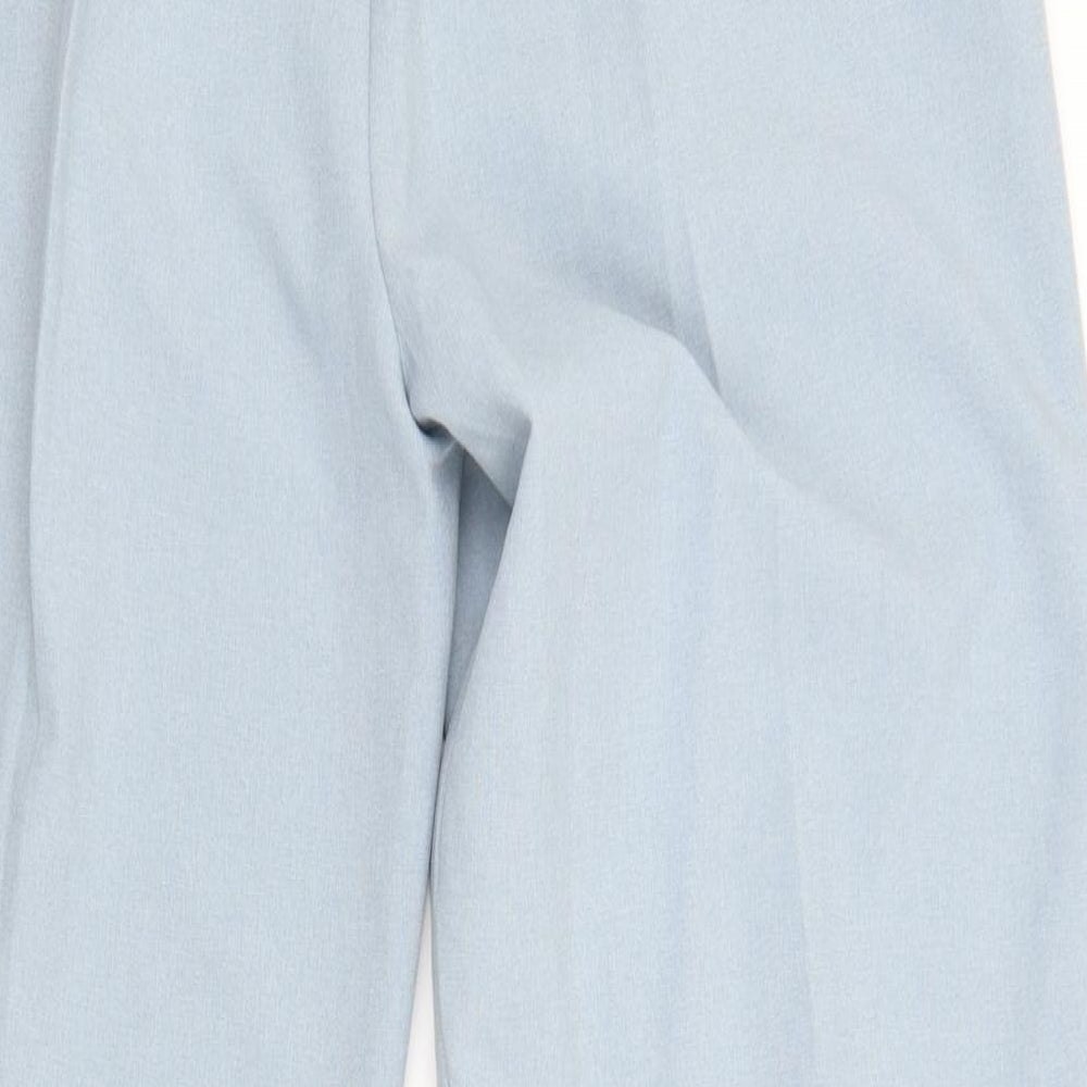 Brand and care label for JORDANA women’s blue trousers, size UK 18, 27-inch leg
