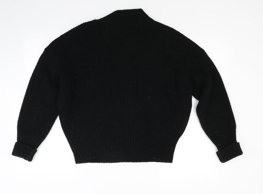 Red Herring Womens Black Knit Pullover Jumper Size 10