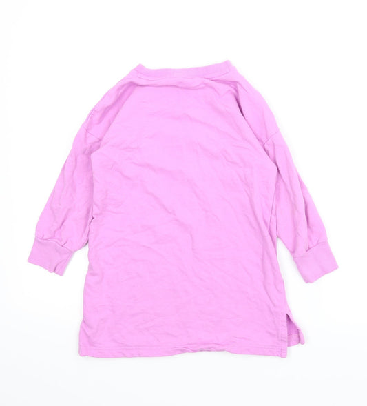 NEXT Girls Purple Tunic Jumper Size 5 Years