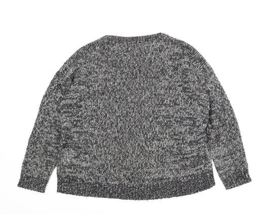 New Look Womens Grey Pullover Jumper Size M