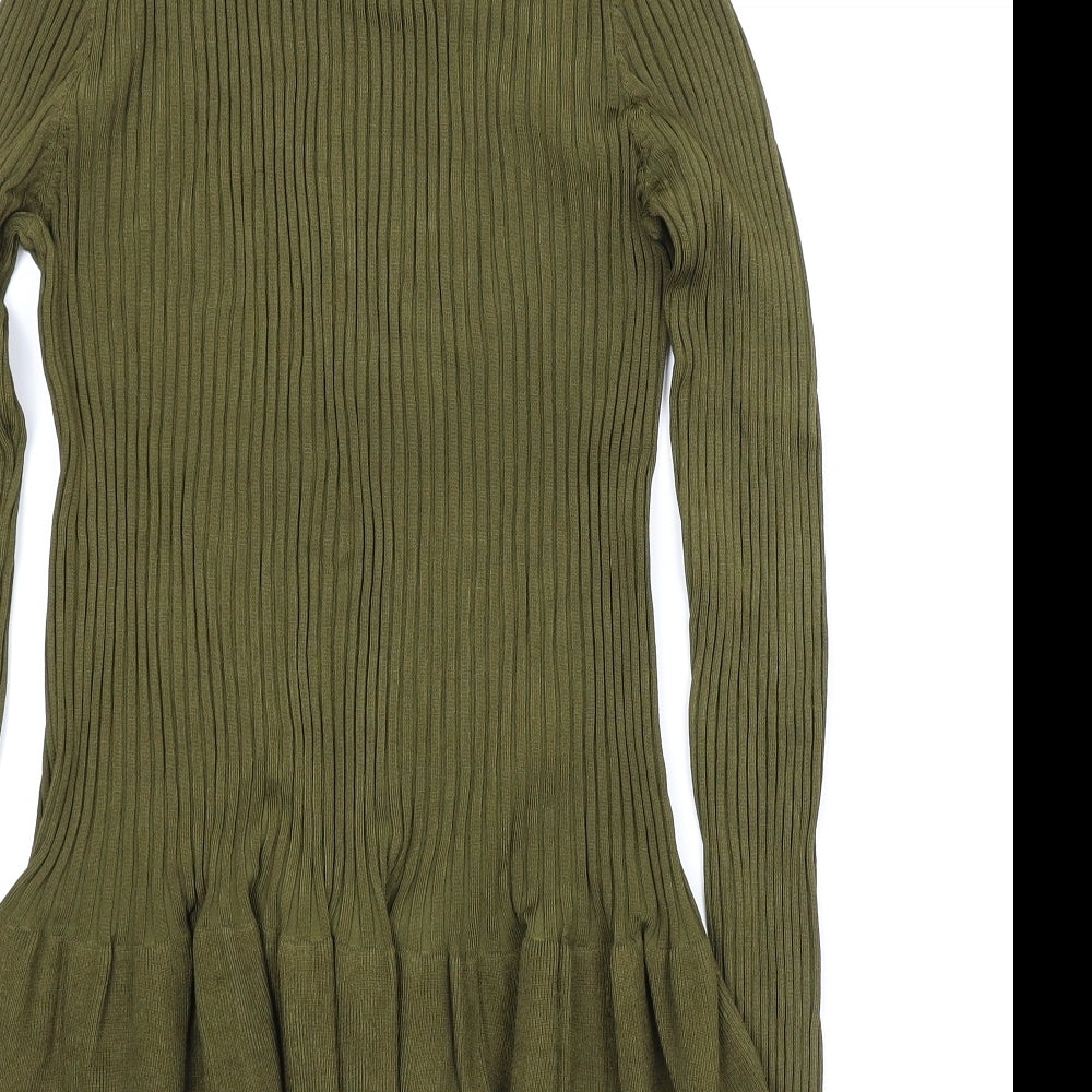 H&M Womens Green Pullover Jumper Size S