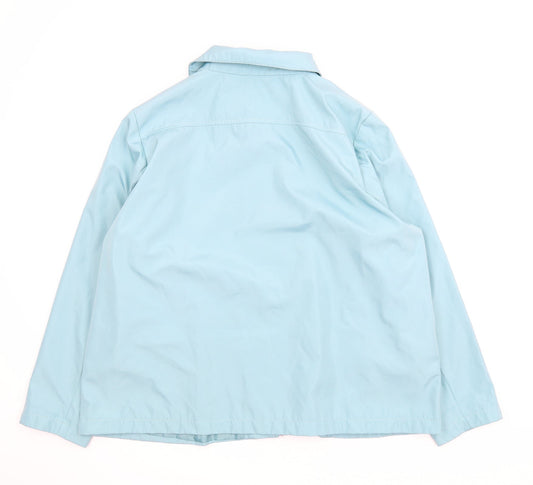 BM Womens Blue Anorak Coat Size XL