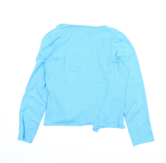 QED Womens Blue Cardigan Jumper Size M