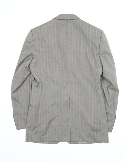 NEXT Mens Brown Striped Jacket Suit Jacket Size 36