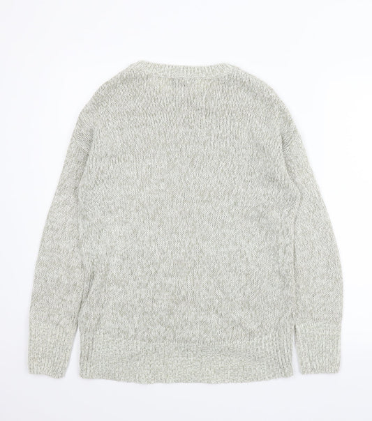 New Look Womens Grey Pullover Jumper Size S