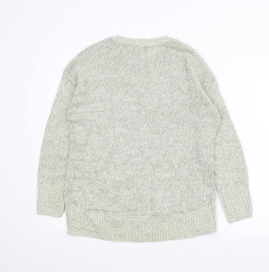 New Look Womens Grey Pullover Jumper Size M