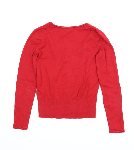 Preworn Womens Red Pullover Jumper Size S
