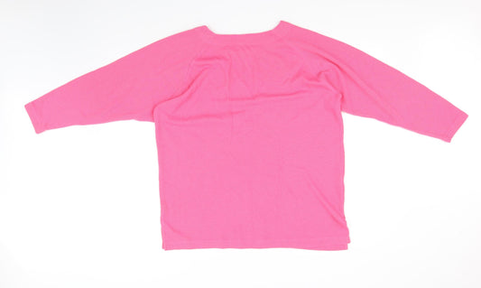 Casualwear Womens Pink Pullover Jumper Size M