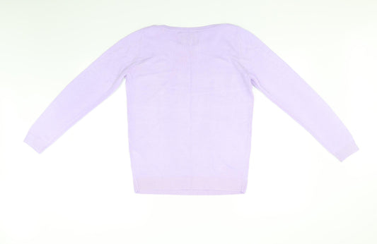 Maine Womens Purple Pullover Jumper Size 12