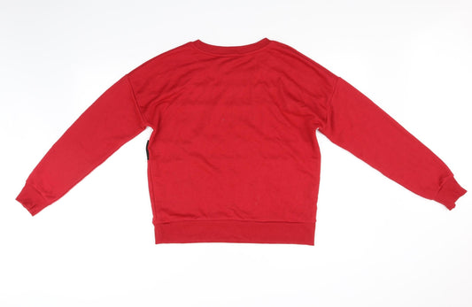 New Look Womens Red Pullover Jumper Size 10