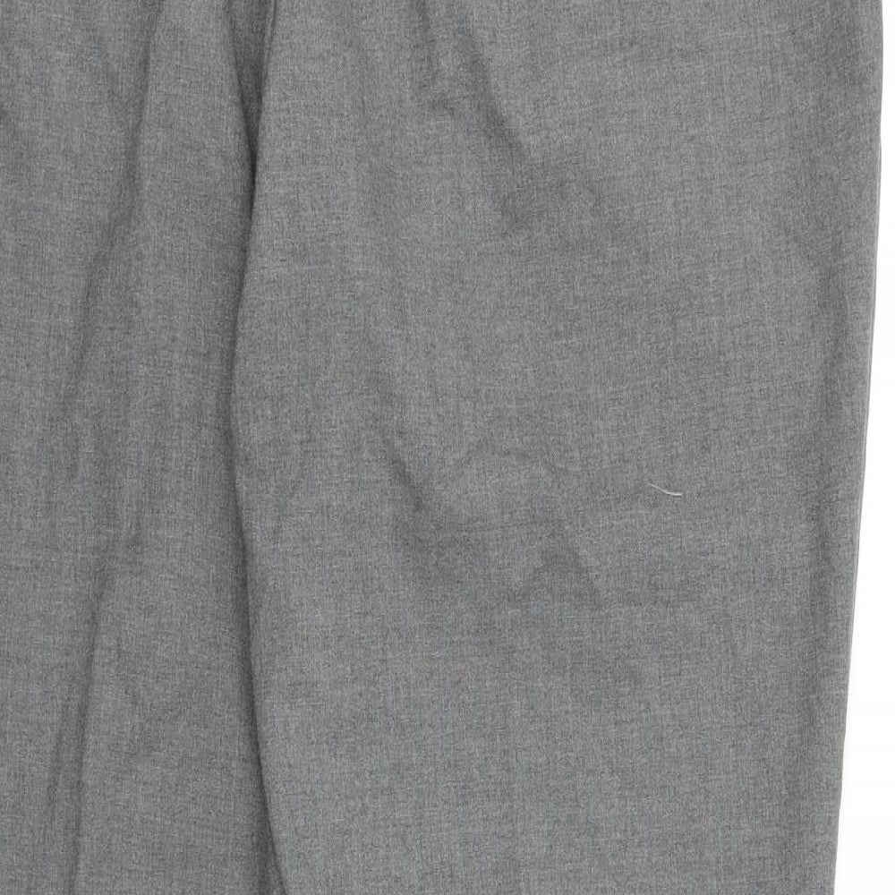 Williams & Brown Mens Grey Rayon Dress Pants Trousers L28 in