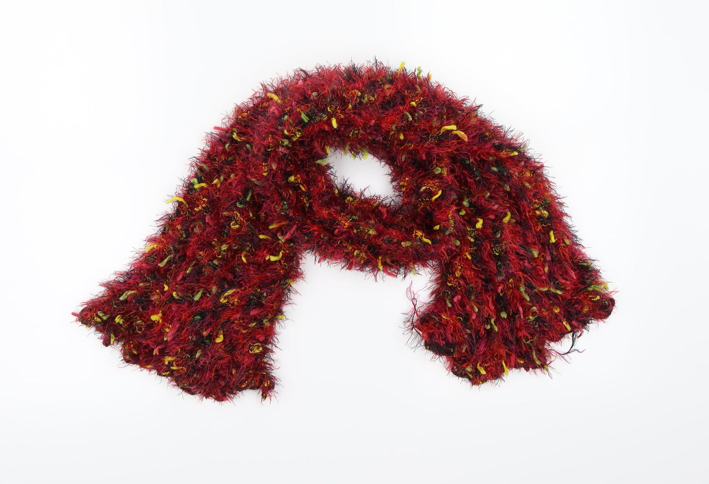 Preworn Womens Red Knit Scarf