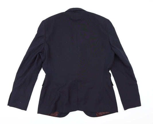 NEXT Mens Blue Rayon Jacket Suit Jacket Size 42