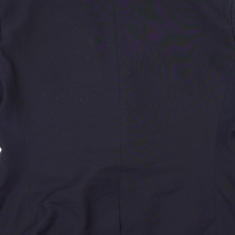 Brand and care label for Next men’s blue rayon jacket suit jacket, size 42