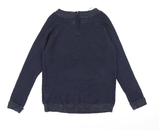 Store Twenty One Womens Blue Knit Pullover Jumper Size M