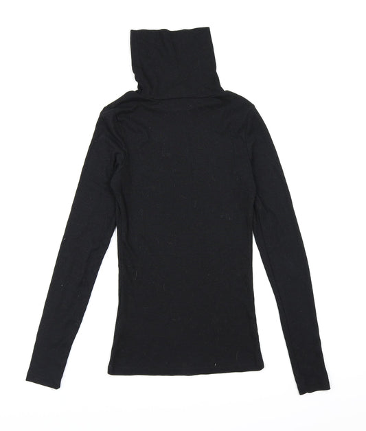 New Look Womens Black Knit Pullover Jumper Size 8