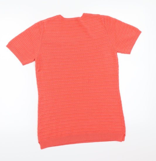 Papaya Womens Pink Knit Pullover Jumper Size 8