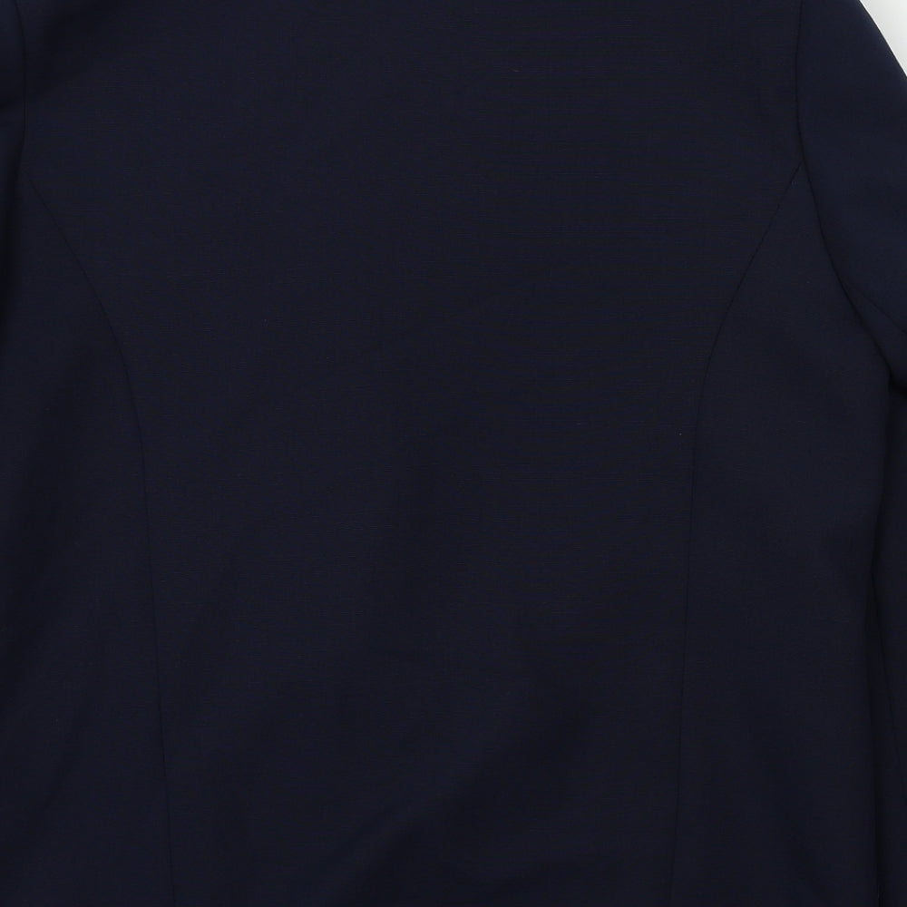 Debenhams Womens Blue Houndstooth Jacket Blazer Size 12