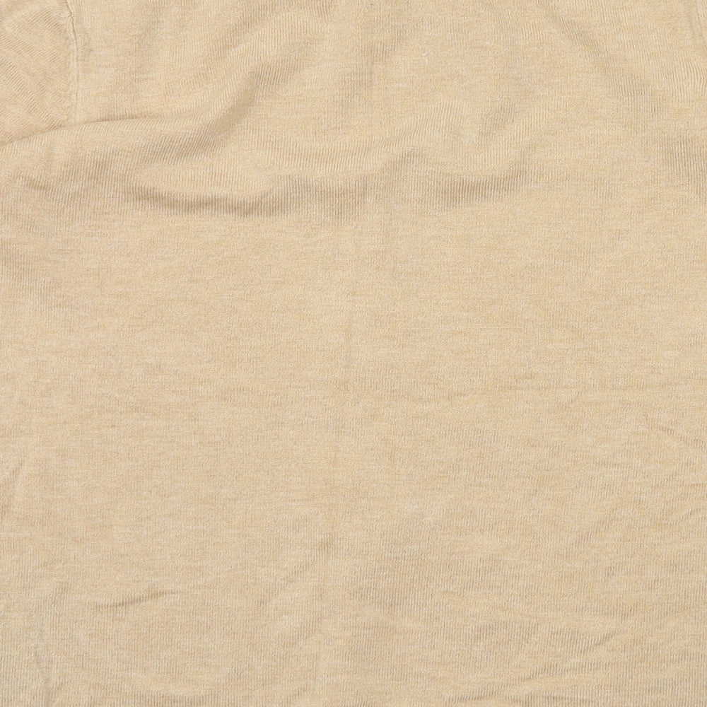 M&S Womens Beige Basic T-Shirt