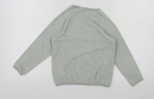 H&M Girls Blue Houndstooth Pullover Jumper Size 5-6 Years