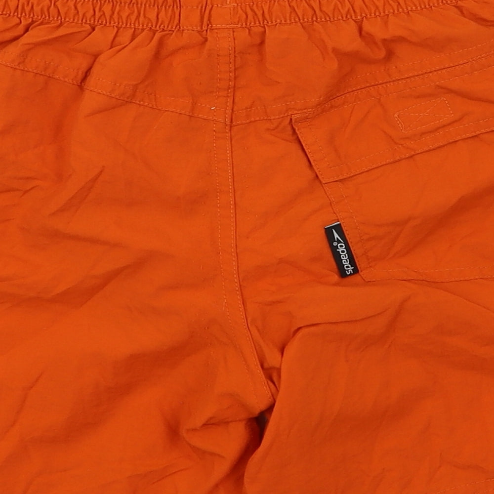 Speedo Boys Orange Sweat Shorts Size M
