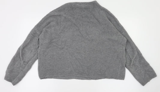 H&M Womens Grey Pullover Jumper Size M