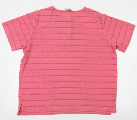 Bonmarché Womens Pink Basic T-Shirt Size L