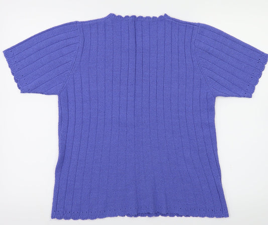 Berkertex Womens Blue Pullover Jumper Size 10