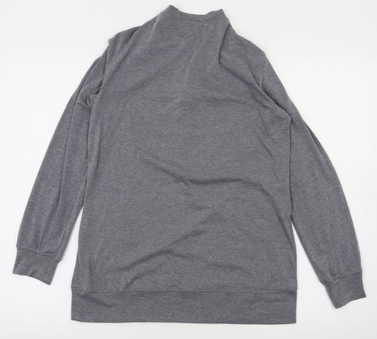 MissLook Womens Grey Full Zip Jumper Size S