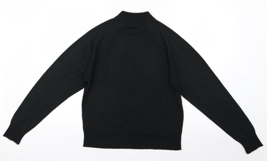BHS Womens Black Knit Pullover Jumper Size 10