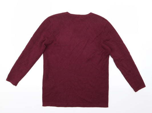 Principles Womens Purple Knit Pullover Jumper Size 12