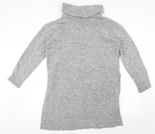Wallis Womens Grey Knit Pullover Jumper Size M
