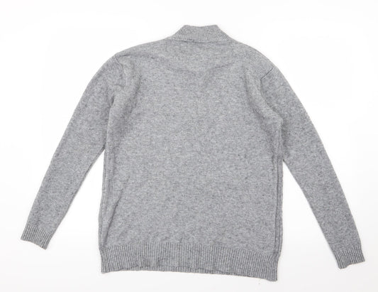 LIN.H.H. Womens Grey Knit Pullover Jumper Size M