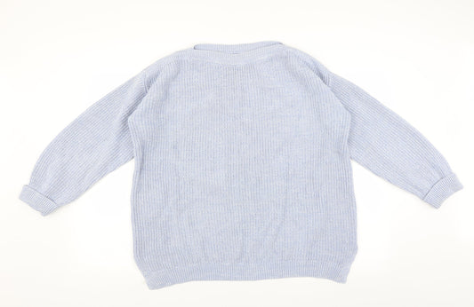 Marks and Spencer Womens Blue Pullover Jumper Size L