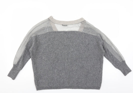 River Island Womens Grey Pullover Jumper Size 12