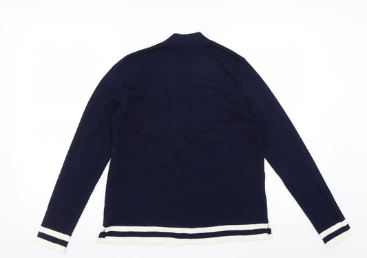 M&Co Womens Blue Cardigan Jumper Size 12