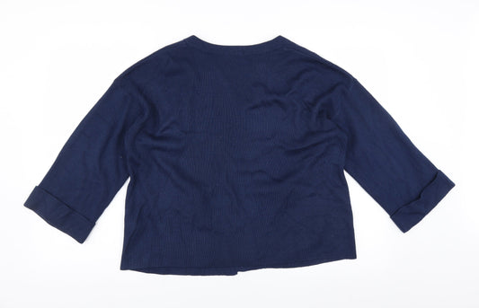 Sainsburys Womens Blue Cardigan Jumper Size 10