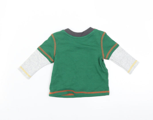 George Boys Green Basic T-Shirt Size 0-3 Months - Tigger Winnie the Pooh