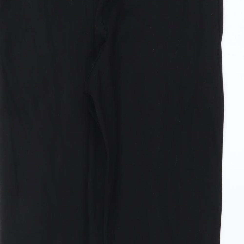 Papaya Womens Black Trousers Size 12 L26 in
