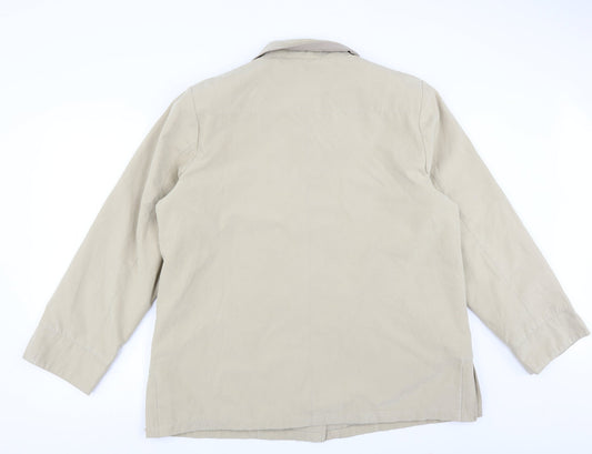 Preworn Womens Beige Jacket Size 20