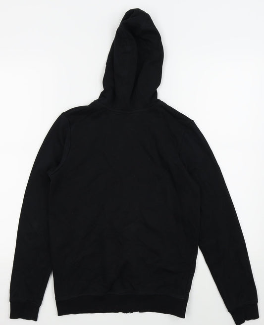 Asda George Boys Black Full Zip Jumper Size 13-14 Years