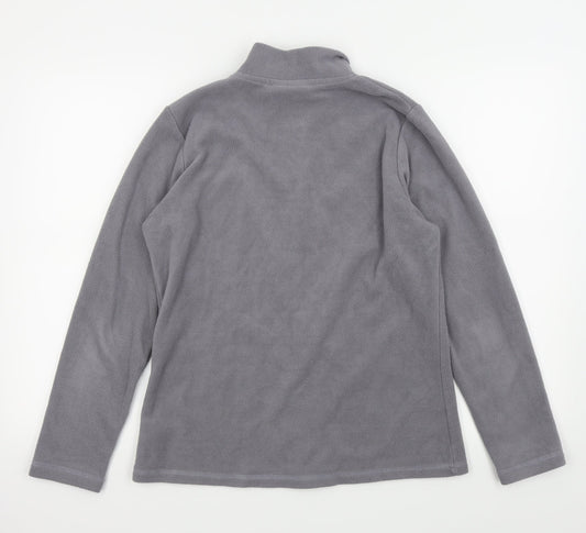Miss Fiori Womens Grey Full Zip Jumper Size M - Fleece
