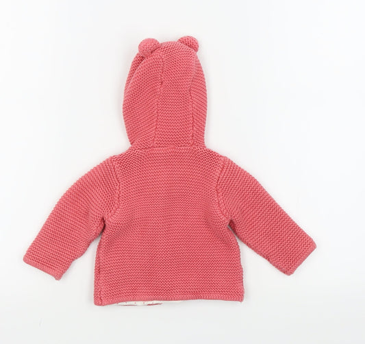 M&S Pink Cardigan Jumper Size 3-6 Months