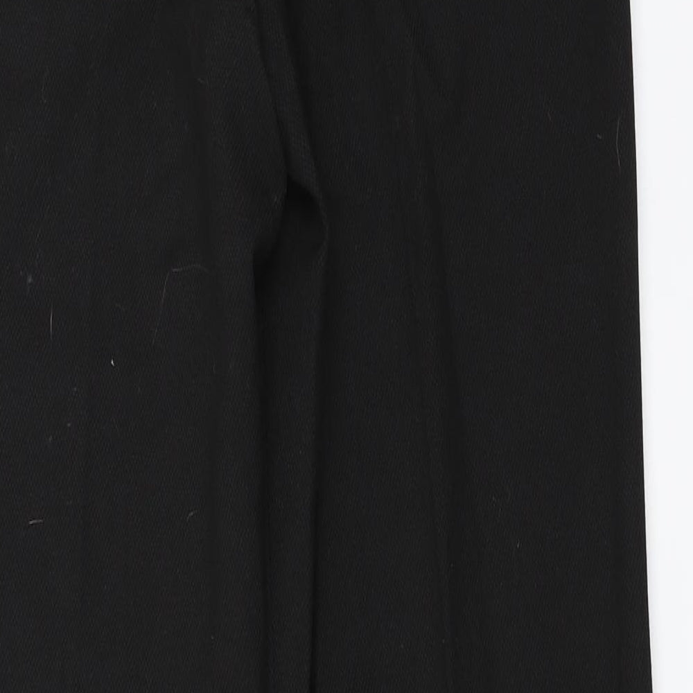 Brand and care label for NEXT women’s black trousers, size UK 10, 26-inch leg