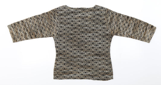 Wallis Womens Beige Pullover Jumper Size 12