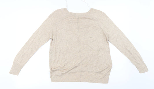 Zara Womens Beige Pullover Jumper Size S